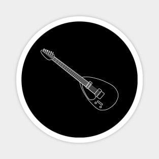 Classic Vox Mark VI Teardrop guitar (left handed) outline graphic Magnet